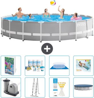 Intex Piscina Prism Frame Redonda - 610x132 Cm - 9-piezas S683