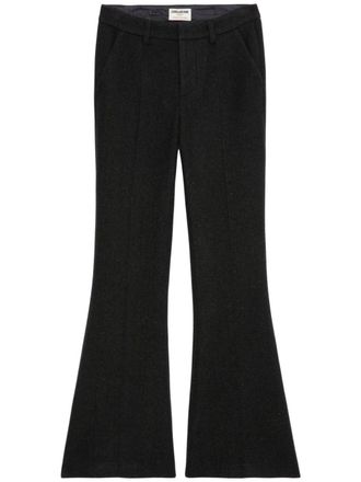 Zadig&Voltaire Prevy flared broek - Zwart