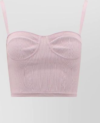 Alexander McQueen ribbed crop top