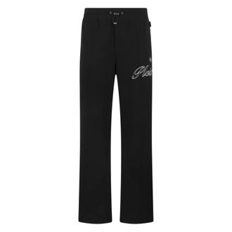 Philipp Plein Broeken, Heren, Zwart, L, Katoen, Tracksuit Pants Basic