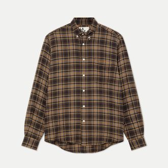 La Paz Mens Bastos Long Sleeve Shirt In Brown