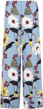 Marni Pantalone Marni in Viscosa Azzurro