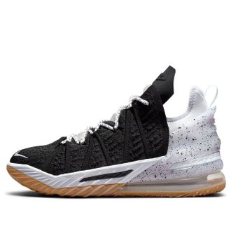 Nike LeBron 18 Black White Gum CQ9283-007