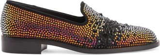 Giuseppe Zanotti Matildha crystal-embellished loafers - women - Suede - 36 - Multicolour