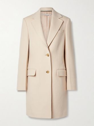 Stella McCartney + Net Sustain Cappotto In Lana Iconic - Crema