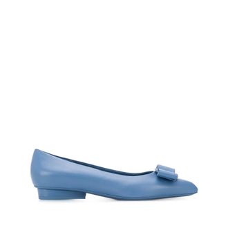 Ferragamo Dames, Schoenen, Blauw, Maat: 34 1/2 EU Leer