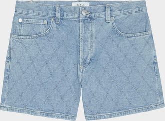 Rails Mesa Lattice Denim Shorts