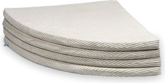 OEM Esterilla Redonda Plegable, 160 Mm De Di&aacute;metro, Color Beige Pana