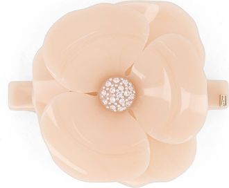 Alexandre de Paris Camelia acetate barette in Beige at Nordstrom, Size Large