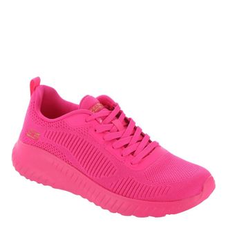Skechers Womens Sport - Squad Chaos - Face Off, Neon Pink, 4.5 UK