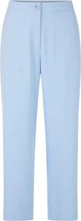 Marc Cain Wukari Wide Fit Broek - Dames - Vrijetijds broeken - Blauw - L - Broeken