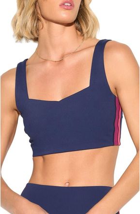 Spiritual Gangster Ezra Longline Sports Bra in Indigo at Nordstrom, Size X-Small
