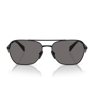 Prada Sunglasses Pra50 S 1 Ab5 Z1 Black/Dark Grey Women Polarized