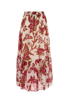 Etro Womens Printed Cotton Skirt X0808 Cotone Gonne