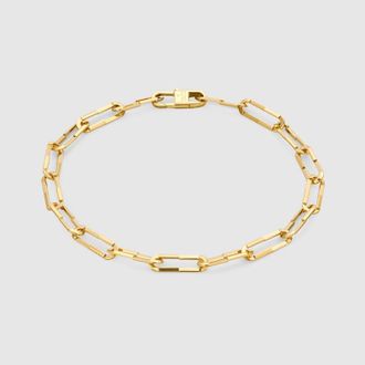Gucci Link To Love 18k Bracelet, Size 18, Gold, Yellow Gold