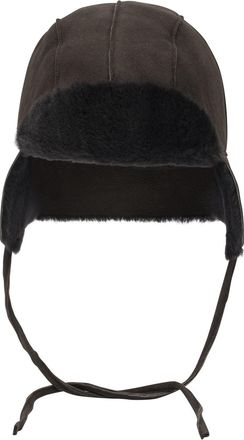 Auralee Mouton Merino Wool Beanie Cappelli Marrone-Donna