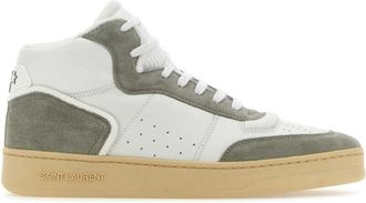 Saint Laurent SL/80 high-top sneakers - men - CALFSKIN/Cotton/Rubber/Fabric - 41,5 - White