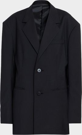 Issey Miyake Honest Ensemble Wool-Blend Jacket