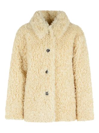 Isabel Marant Tarvey jack met knopen van lamsleer - Beige