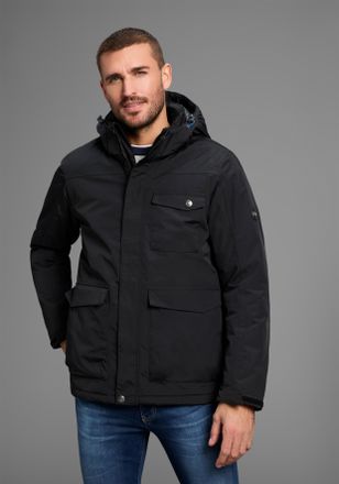 Polarino Funktionsjacke POLARINO, Herren, Gr. 64 (XXXL), schwarz, Obermaterial: 100% Polyamid. Futter: 100% Polyester. Wattierung: 100% Polyester, mit verstell