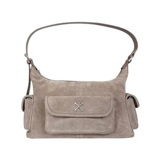 Off-white Dumbo.B Shoulder Bag Suede - female - Off White - Shoulder Bags - Brown - ONE SIZE - Bags