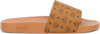 MCM Mens Rubber Slide Sandal Cognac Tpu Flip Flops & Slides
