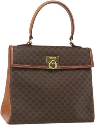 Celine Pre-owned Handbags, female, Brown, Size: ONE SIZE Pre-owned Vintage Plastic Handbag