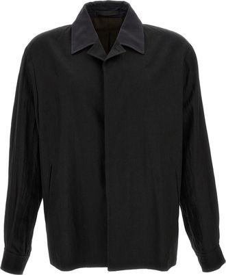 Our Legacy Techflax Relaxed Fit Pack Blazer With Contrast Collar