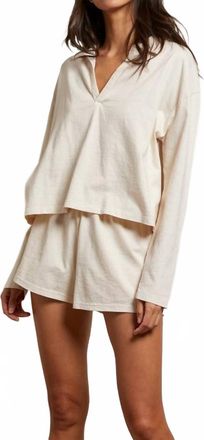 perfectwhitetee Liz Tennessee Jersey Short In Sugar