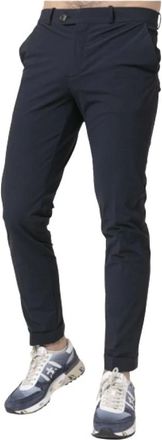 Roberto Ricci Design Rrd, Broeken, Heren, Blauw, S, Subtiele Bloem Chino