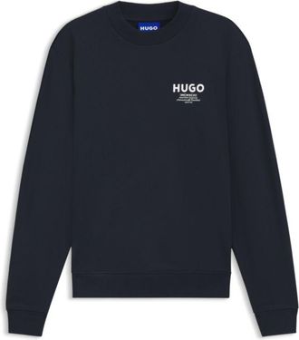 HUGO BOSS French-terry cotton sweatshirt with bold logo print