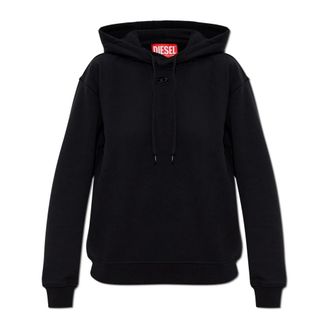 Diesel Dames, Sweatshirts & Hoodies, Zwart, Maat: 2XS Katoen