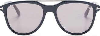 Tom Ford Eyewear Damian pilot-frame sunglasses - men - Acetate - One Size - Blue