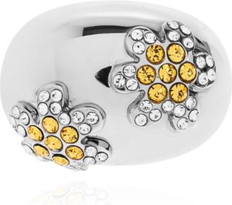 Marni Ring met schitterende kristallen - Dames - Ringen - Grijs - S - Accessoires