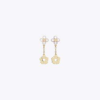 Tory Burch Womens Forget Me Not Linear Earrings, One Size