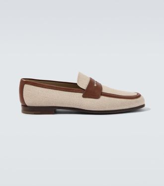 Churchs Leather-trimmed loafers