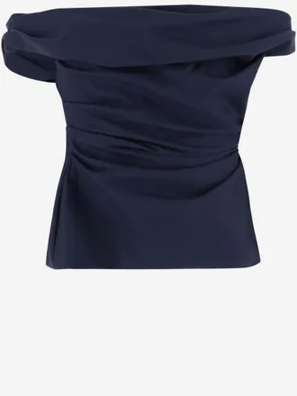 ARMARIUM Blue Off-shoulders Top