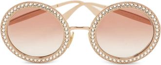 Dolce & Gabbana Occhiali da sole con cristalli - Rosa