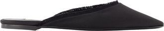 Toteme Frayed Lounge Sandalen - Dames - Slip ons - Zwart - 38 EU - Schoenen