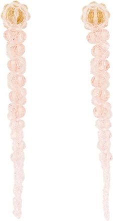 Simone Rocha Drip Earrings - Crystal - Pink