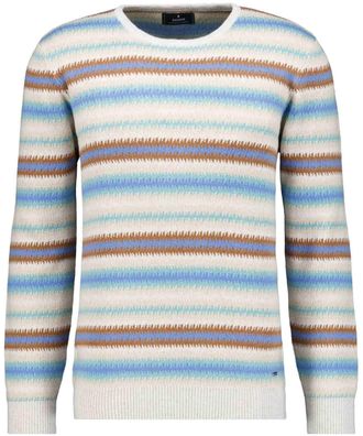 Ragman Rundhalspullover RAGMAN, Herren, Gr. 54, hellgrau, 95% Baumwolle 5% Cashmere, Pullover Rundhalspullover