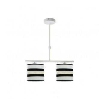 Fabrilamp Lampara Karla 2xe14 Blanca/beis Regx43x14 Cm
