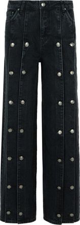 Rotate Dizie Black Cotton Blend Jeans