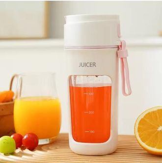 OEM Vaso Port&aacute;til Para Zumos, Exprimidor Multifuncional Port&aacute;til Con Pantalla Digital Y Batidora El&eacute;ctrica Recargable Por Usb - Rosa