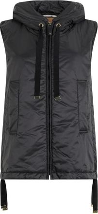 Max Mara Greengo Gewatteerd Vest met Capuchon - Dames - Bodywarmers - Zwart - S - Polyester - Jassen