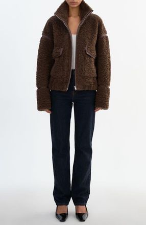 LaMarque BRENNA |Teddy Fleece Jacket in Brown at Nordstrom, Size Xx-Small