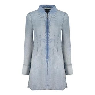 Desigual Shirt Dresses, female, Blue, Size: XS Lonan Short Dress