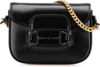 Gucci Pre-owned Gucci Mini Leather Horsebit 1955 Web Satchel Ladies 726863 0416