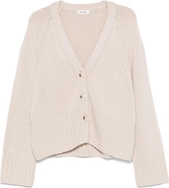 Goat Cashmere V-necked Cardigan