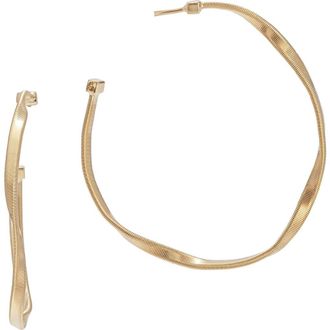 Marco Bicego Marrakech Twist Hoop Earrings in Gold at Nordstrom